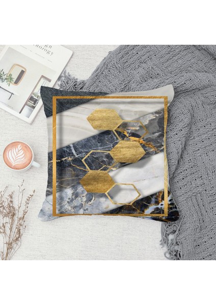 Çift Taraf Baskılı Gizli Di Özel Tasarım Süet Dokulu Kırlent Kılıfı Takımı 157