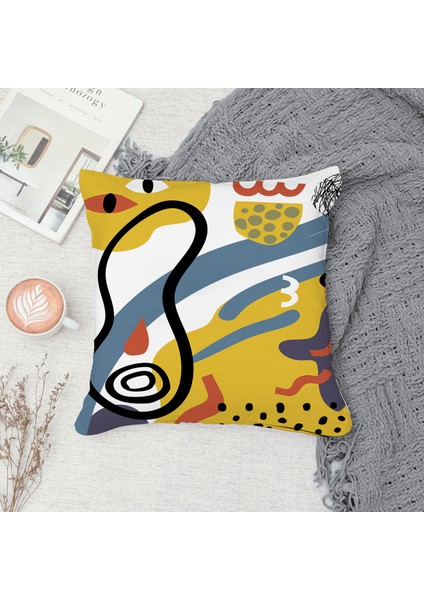 Çift Taraf Baskılı Gizli Di Özel Tasarım Süet Dokulu Kırlent Kılıfı Takımı 201