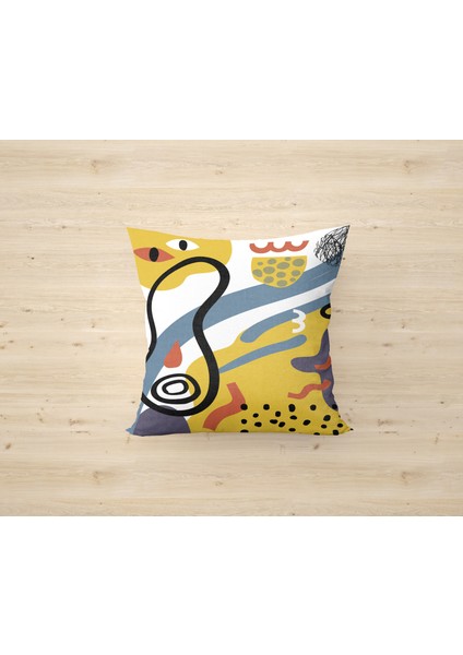 Çift Taraf Baskılı Gizli Di Özel Tasarım Süet Dokulu Kırlent Kılıfı Takımı 201 modelleri