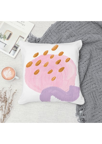 Çift Taraf Baskılı Gizli Di Özel Tasarım Süet Dokulu Kırlent Kılıfı Takımı 254