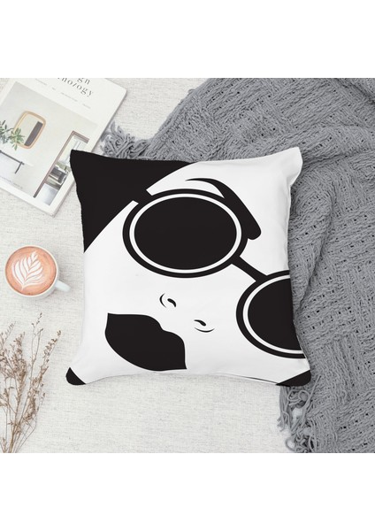 Çift Taraf Baskılı Gizli Di Özel Tasarım Süet Dokulu Kırlent Kılıfı Takımı 273