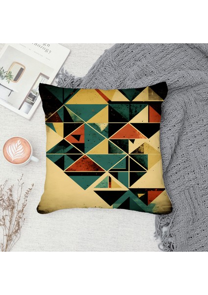 Çift Taraf Baskılı Gizli Di Özel Tasarım Süet Dokulu Kırlent Kılıfı Takımı 112