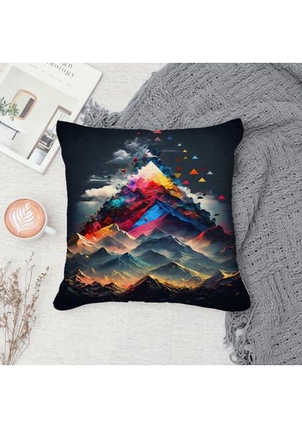 Çift Taraf Baskılı Gizli Di Özel Tasarım Süet Dokulu Kırlent Kılıfı Takımı 71