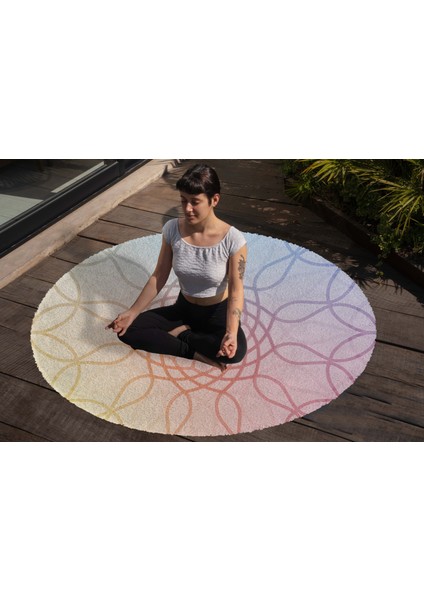 Yoga, Meditasyon,burçlar ve Mandala Temalı, Meditasyon Halısı 119