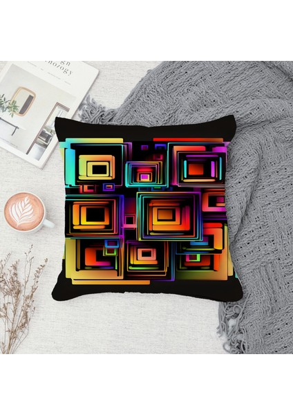 Çift Taraf Baskılı Gizli Di Özel Tasarım Süet Dokulu Kırlent Kılıfı Takımı 89