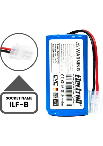 Ilife A8 Uyumlu Batarya (Yüksek Kapasite) 2800MAH Pil Robot Süpürge Bataryası indirimleri