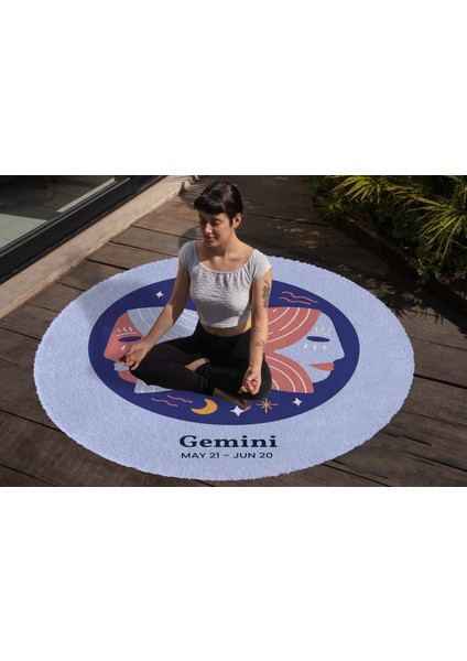 Yoga, Meditasyon,burçlar ve Mandala Temalı, Meditasyon Halısı 109