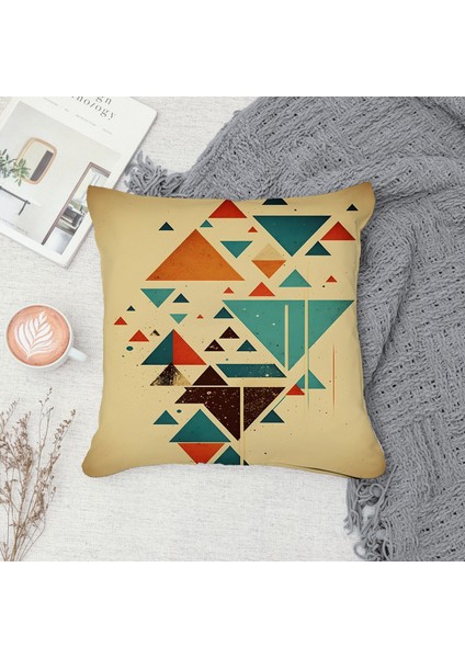 Çift Taraf Baskılı Gizli Di Özel Tasarım Süet Dokulu Kırlent Kılıfı Takımı 118