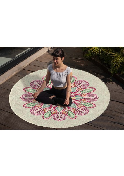 Yoga, Meditasyon,burçlar ve Mandala Temalı, Meditasyon Halısı 72