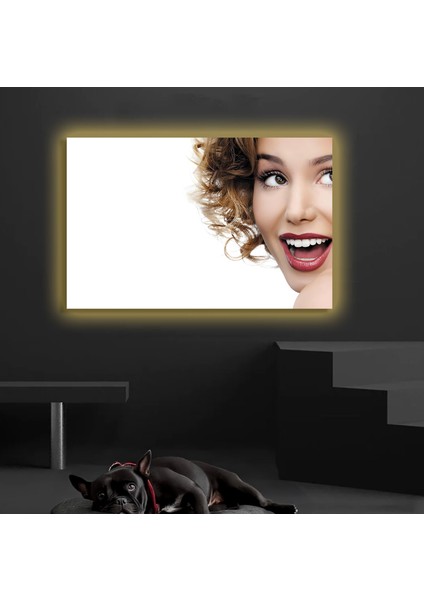 LED Işıklı Kanvas Tablo, 3D Dekoratif Baskılı Tablo Yapay Zeka Destekli Modern Tasarımlar 162