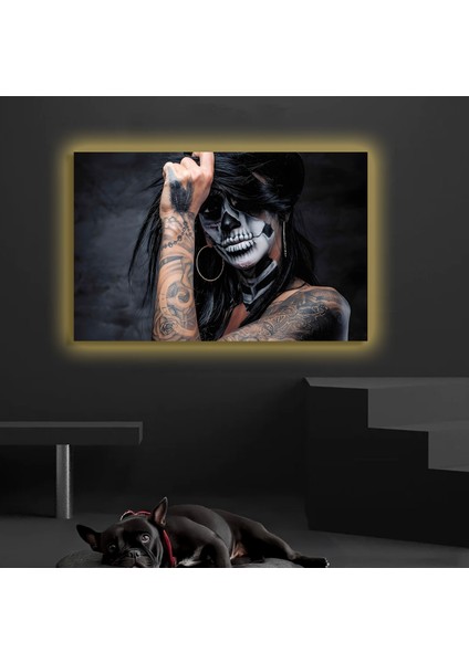 LED Işıklı Kanvas Tablo, 3D Dekoratif Baskılı Tablo Yapay Zeka Destekli Modern Tasarımlar 98