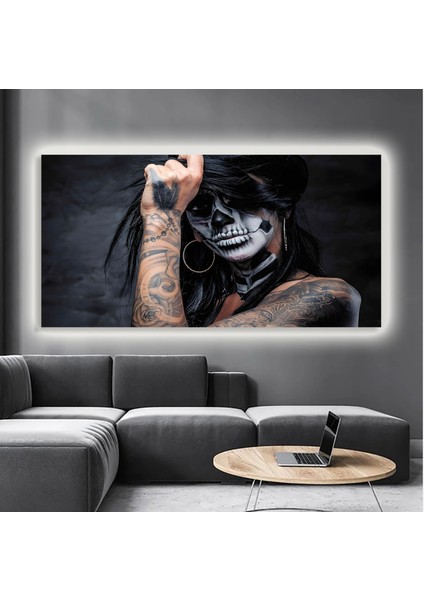 LED Işıklı Kanvas Tablo, 3D Dekoratif Baskılı Tablo Yapay Zeka Destekli Modern Tasarımlar 98