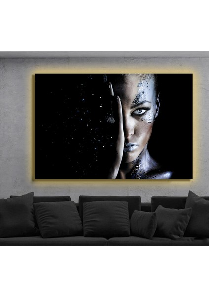 LED Işıklı Kanvas Tablo, 3D Dekoratif Baskılı Tablo Yapay Zeka Destekli Modern Tasarımlar 126