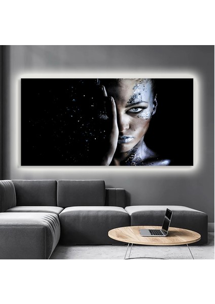 LED Işıklı Kanvas Tablo, 3D Dekoratif Baskılı Tablo Yapay Zeka Destekli Modern Tasarımlar 126