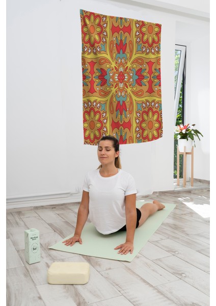 Bohem,yoga, Meditasyon,burçlar ve Mandala Temalı, Duvar Örtüsü 114