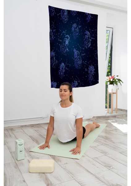 Bohem,yoga, Meditasyon,burçlar ve Mandala Temalı, Duvar Örtüsü 48