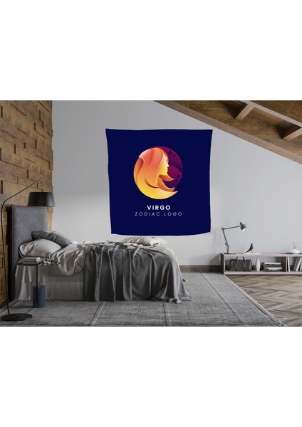 Bohem,yoga, Meditasyon,burçlar ve Mandala Temalı, Duvar Örtüsü 106