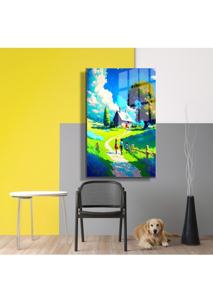 Doğa, Manzara 3D Dekoratif Bask Cam Tablo 46 fiyatları