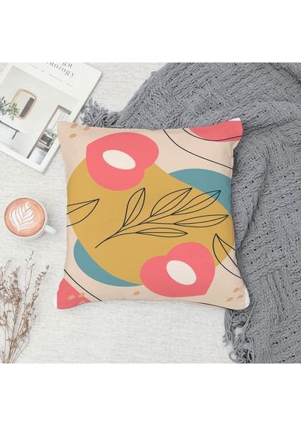 Çift Taraf Baskılı Gizli Di Özel Tasarım Süet Dokulu Kırlent Kılıfı Takımı 206