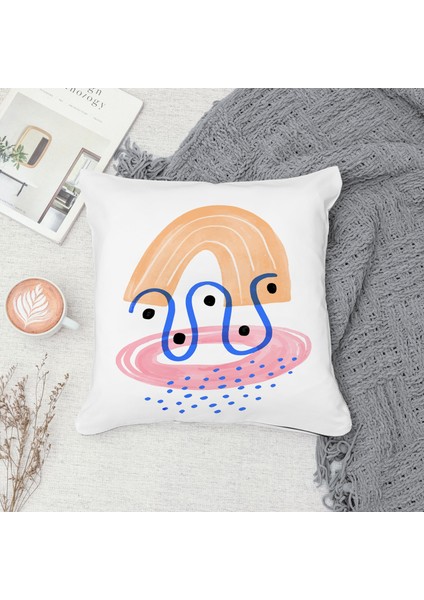 Çift Taraf Baskılı Gizli Di Özel Tasarım Süet Dokulu Kırlent Kılıfı Takımı 238