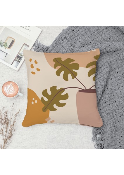 Çift Taraf Baskılı Gizli Di Özel Tasarım Süet Dokulu Kırlent Kılıfı Takımı 216