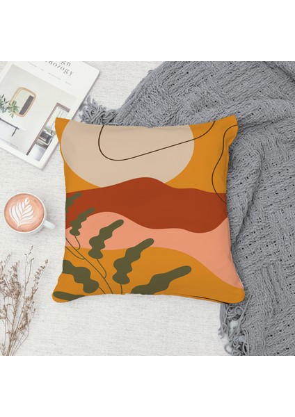 Çift Taraf Baskılı Gizli Di Özel Tasarım Süet Dokulu Kırlent Kılıfı Takımı 50