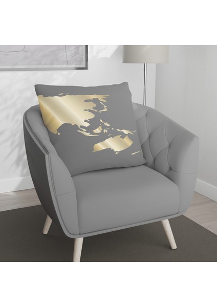 Çift Taraf Baskılı Gizli Di Özel Tasarım Süet Dokulu Kırlent Kılıfı Takımı 50 fırsatları