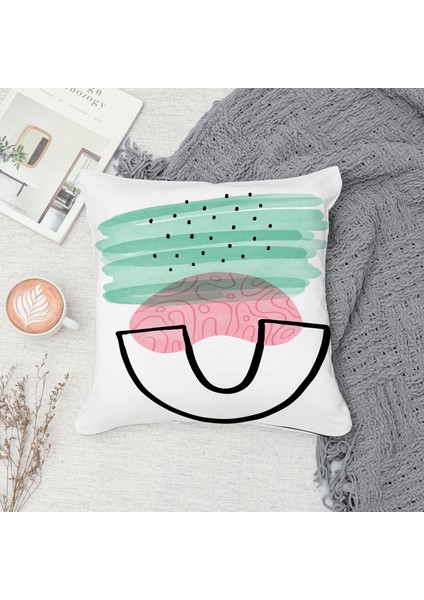 Çift Taraf Baskılı Gizli Di Özel Tasarım Süet Dokulu Kırlent Kılıfı Takımı 233