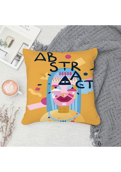 Çift Taraf Baskılı Gizli Di Özel Tasarım Süet Dokulu Kırlent Kılıfı Takımı 06