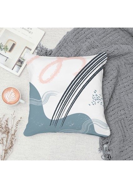 Çift Taraf Baskılı Gizli Di Özel Tasarım Süet Dokulu Kırlent Kılıfı Takımı 51