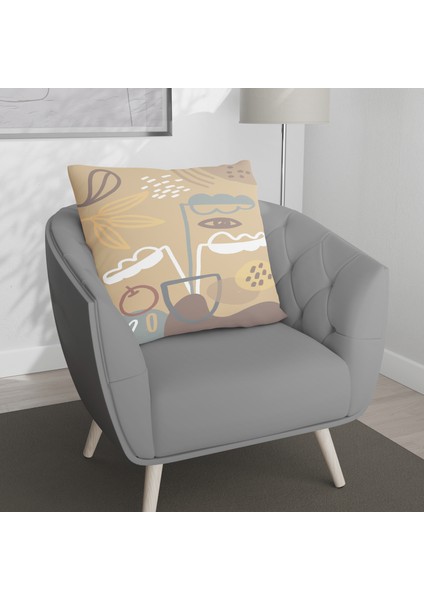 Çift Taraf Baskılı Gizli Di Özel Tasarım Süet Dokulu Kırlent Kılıfı Takımı 51 fırsatları