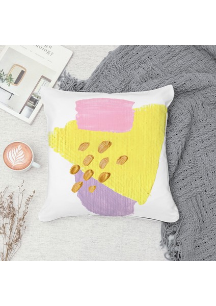 Çift Taraf Baskılı Gizli Di Özel Tasarım Süet Dokulu Kırlent Kılıfı Takımı 255