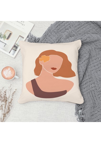 Çift Taraf Baskılı Gizli Di Özel Tasarım Süet Dokulu Kırlent Kılıfı Takımı 269