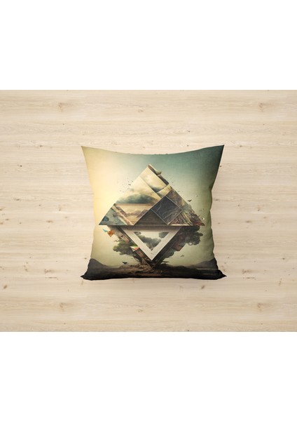 Çift Taraf Baskılı Gizli Di Özel Tasarım Süet Dokulu Kırlent Kılıfı Takımı 110 modelleri