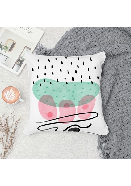 Çift Taraf Baskılı Gizli Di Özel Tasarım Süet Dokulu Kırlent Kılıfı Takımı 235