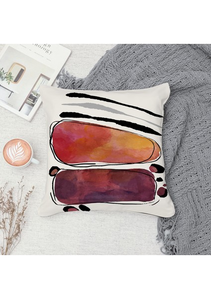 Çift Taraf Baskılı Gizli Di Özel Tasarım Süet Dokulu Kırlent Kılıfı Takımı 268