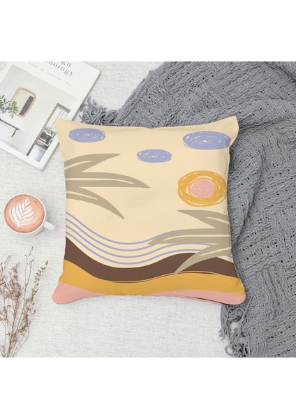 Çift Taraf Baskılı Gizli Di Özel Tasarım Süet Dokulu Kırlent Kılıfı Takımı 45