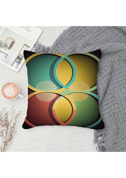 Çift Taraf Baskılı Gizli Di Özel Tasarım Süet Dokulu Kırlent Kılıfı Takımı 97