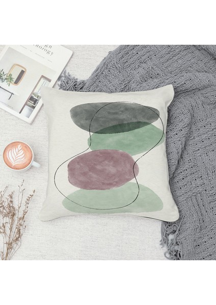 Çift Taraf Baskılı Gizli Di Özel Tasarım Süet Dokulu Kırlent Kılıfı Takımı 232