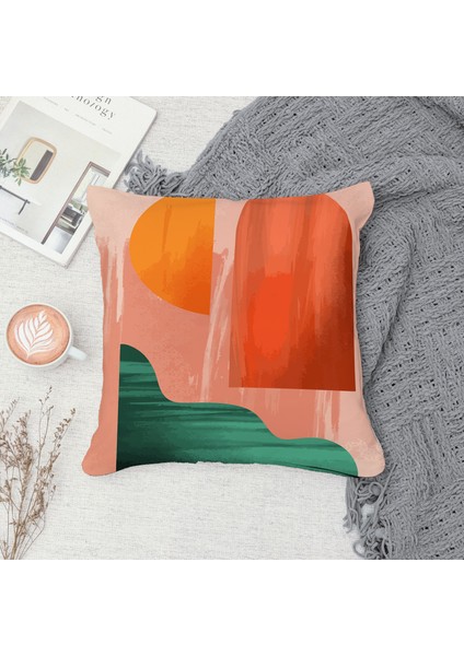 Çift Taraf Baskılı Gizli Di Özel Tasarım Süet Dokulu Kırlent Kılıfı Takımı 280