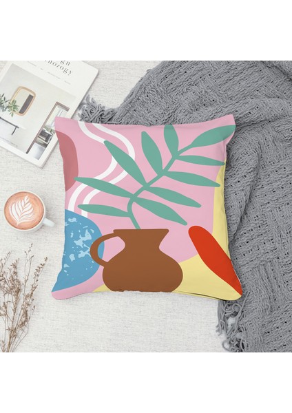 Çift Taraf Baskılı Gizli Di Özel Tasarım Süet Dokulu Kırlent Kılıfı Takımı 209