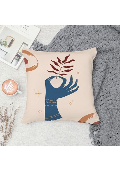 Çift Taraf Baskılı Gizli Di Özel Tasarım Süet Dokulu Kırlent Kılıfı Takımı 259