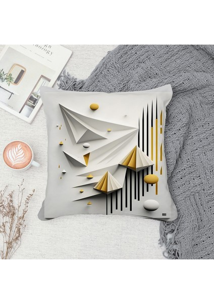 Çift Taraf Baskılı Gizli Di Özel Tasarım Süet Dokulu Kırlent Kılıfı Takımı 80