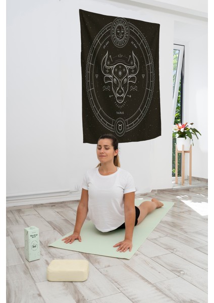Bohem,yoga, Meditasyon,burçlar ve Mandala Temalı, Duvar Örtüsü 46