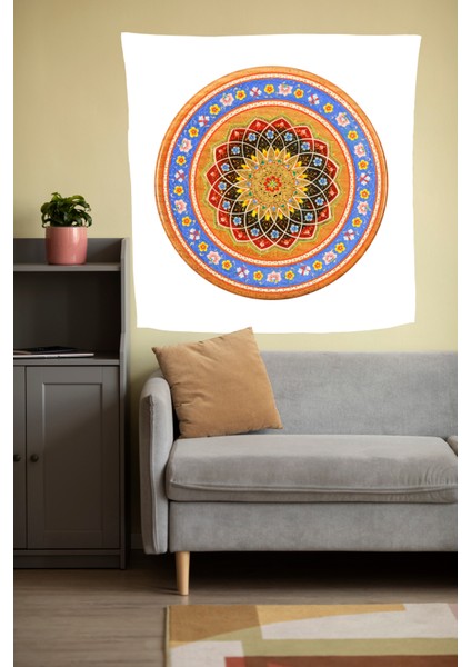 Bohem,yoga, Meditasyon,burçlar ve Mandala Temalı, Duvar Örtüsü 34