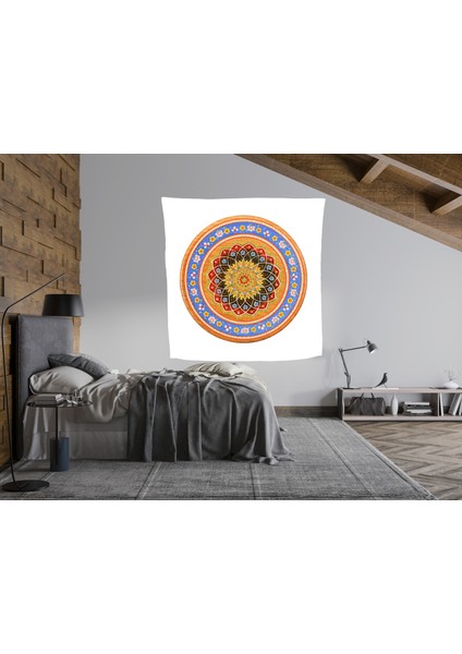 Bohem,yoga, Meditasyon,burçlar ve Mandala Temalı, Duvar Örtüsü 34
