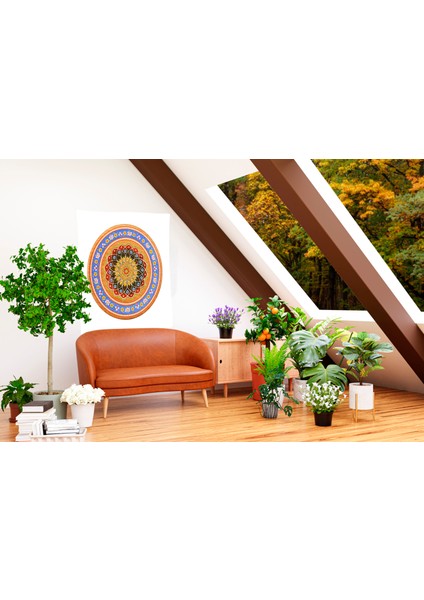 Bohem,yoga, Meditasyon,burçlar ve Mandala Temalı, Duvar Örtüsü 34