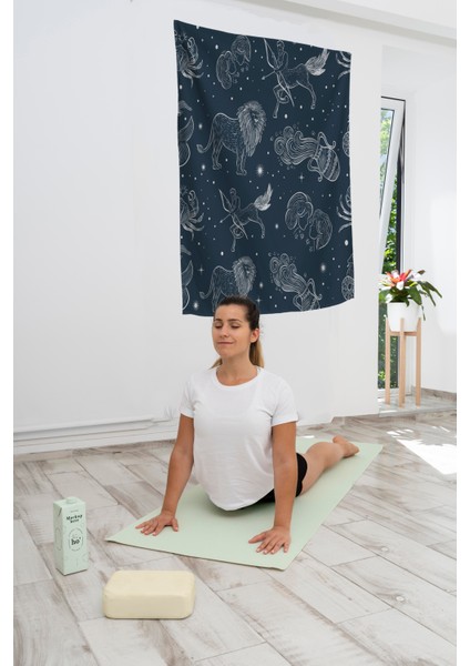 Bohem,yoga, Meditasyon,burçlar ve Mandala Temalı, Duvar Örtüsü 83