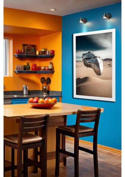 Space, Uzay, Yapay Zeka Mdf Plastik Çerçeveli Dekoratif Tablo 164 fiyatları