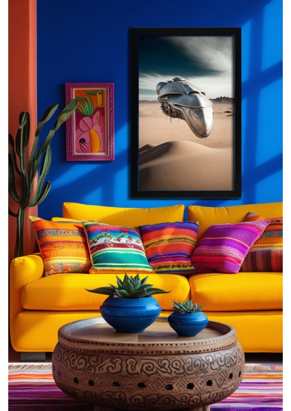 Space, Uzay, Yapay Zeka Mdf Plastik Çerçeveli Dekoratif Tablo 164 fırsatları